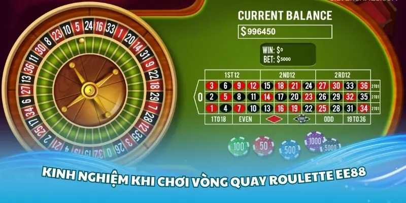 Tổng hợp các kinh nghiệm khi chơi vòng quay Roulette EE88